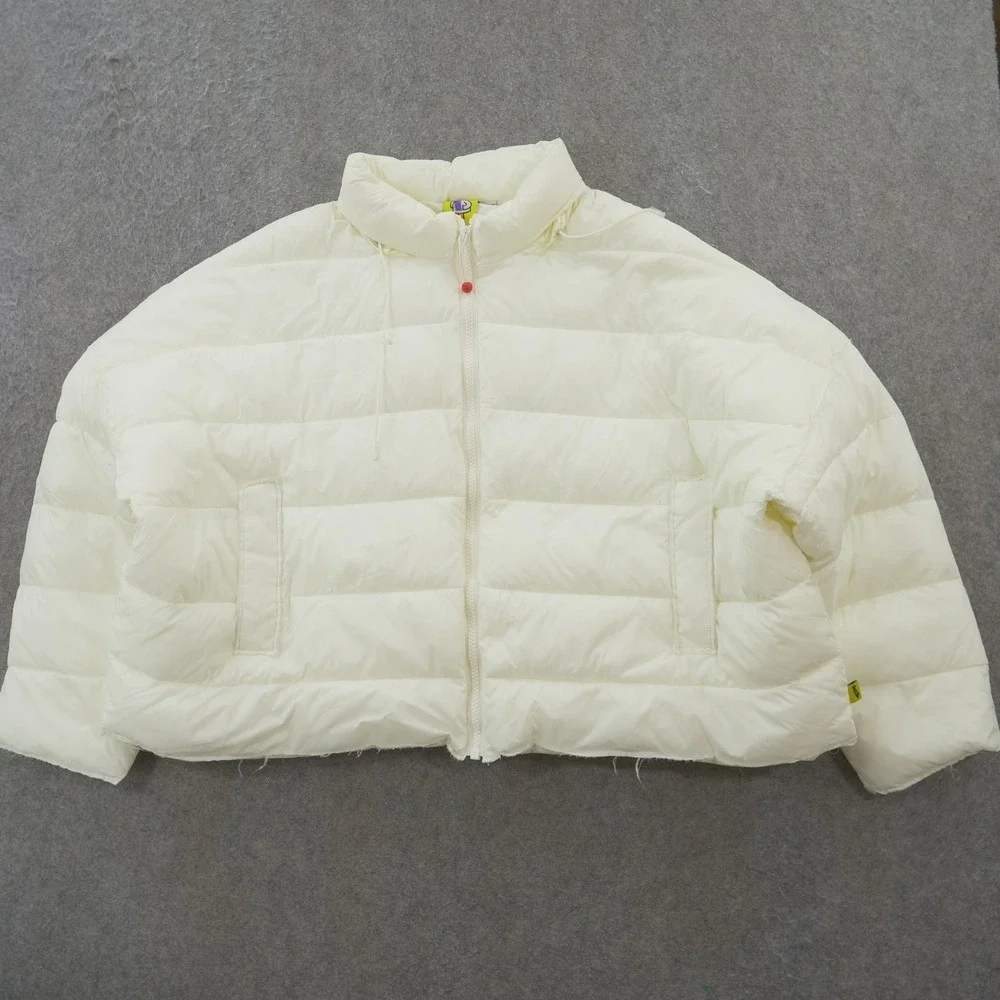 Vans Vault x Deaton Chris Anthony Puffer Jacket Womens Large Beige Crop